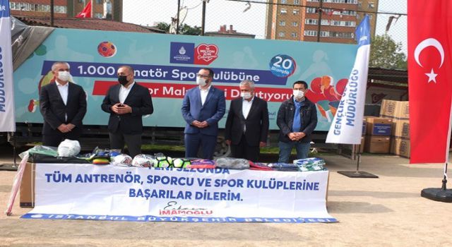 İBB’den amatör spor kulüplerine malzeme desteği