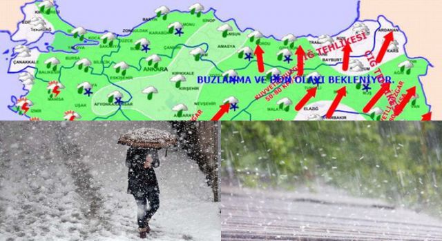 Meteoroloji'den tüm Türkiye'ye kar ve yağmur uyarısı