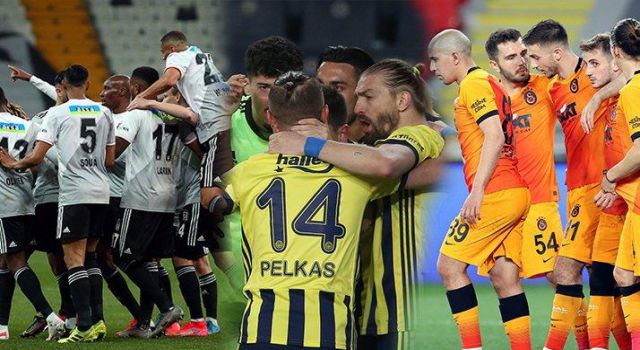 Beşiktaş, Fenerbahçe ve Galatasaray’ın Süper Lig’de kalan maçları