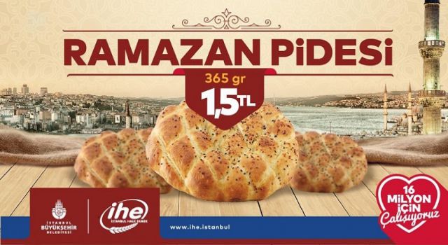 İstanbul Halk Ekmek büfelerinde Ramazan pidesi 1.5 Lira