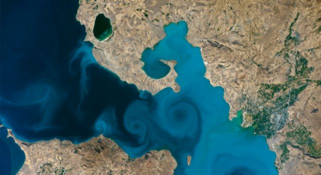 Van Gölü'nün uzaydan çekilen görseli 'Dünya Turnuvası' finalinde