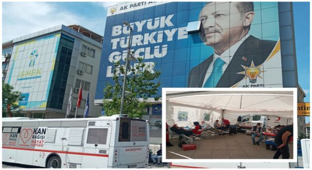 AK Parti Ataşehir, Türk Kızılay'ına kan bağışıyla destek oldu