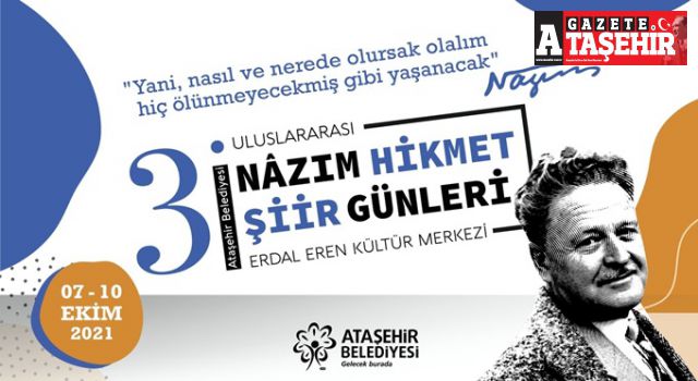 Uluslararası Nâzım Hikmet şiir günleri Ataşehir’de başlıyor!