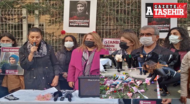 Başak Cengiz Ataşehir ‘de katledildiği yerde karanfillerle anıldı!