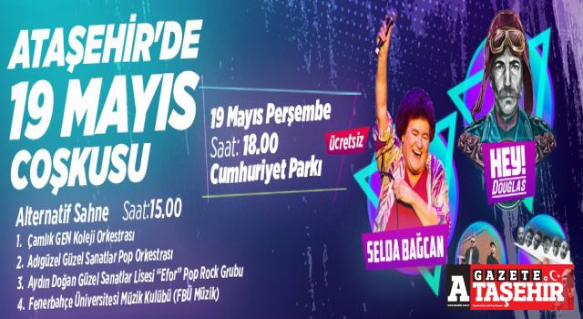 Ataşehir'de 19 Mayıs coşkuyla kutlanacak