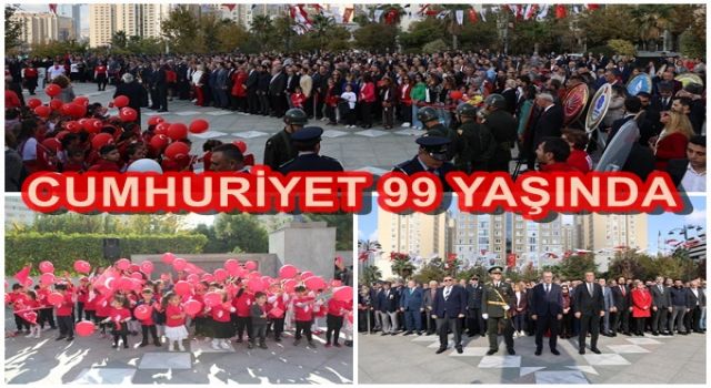 Ataşehir'de Cumhuriyet'in 99. yılı coşkuyla başladı