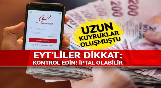 E-devlet ’ten kontrol edin iptal edilebilir