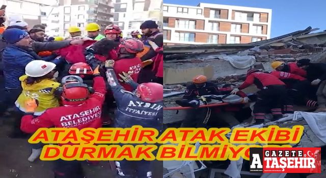 Ataşehir ATAK Ekibi deprem bölgesinde durmak bilmiyor!