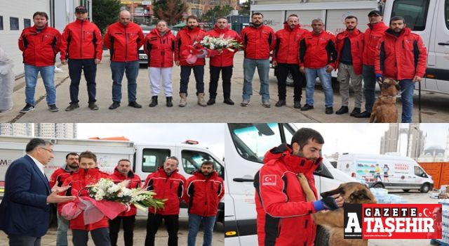 Ataşehir’in kahraman arama kurtarma ekibi “ATAK” İstanbul’a döndü