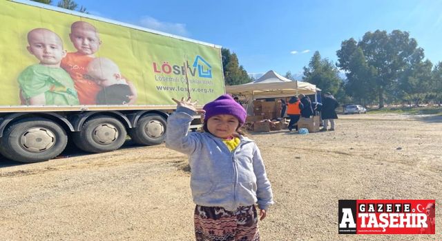 LÖSEV depremzedelere 3 koldan destek oluyor!