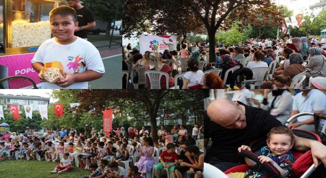 Ataşehirliler açık havada sinema ve tiyatro keyfi yaşadı