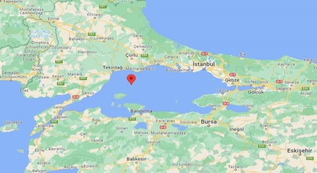 Marmara Denizi'nde 3.3 büyüklüğünde deprem