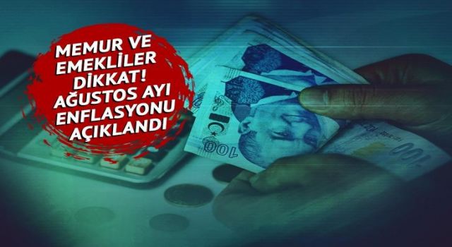 Ağustos ayı enflasyon rakamları belli oldu!