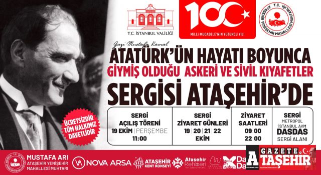 Atatürk'ün kıyafetleri, Cumhuriyetin 100. yılında Ataşehir'de sergilenecek