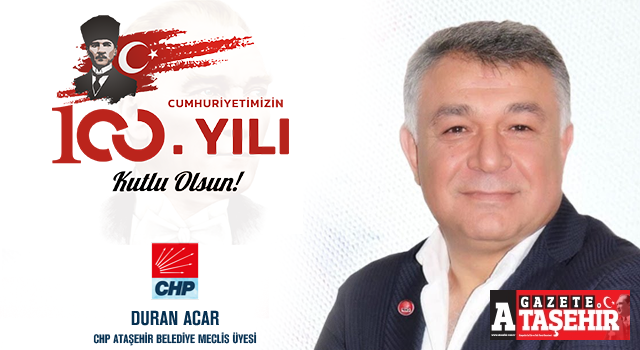 Meclis Duran Acar, 29 Ekim Cumhuriyet Bayramımız Kutlu Olsun