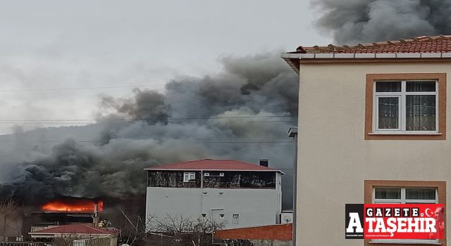 Ataşehir Ferhatpaşa'da korkutan yangın