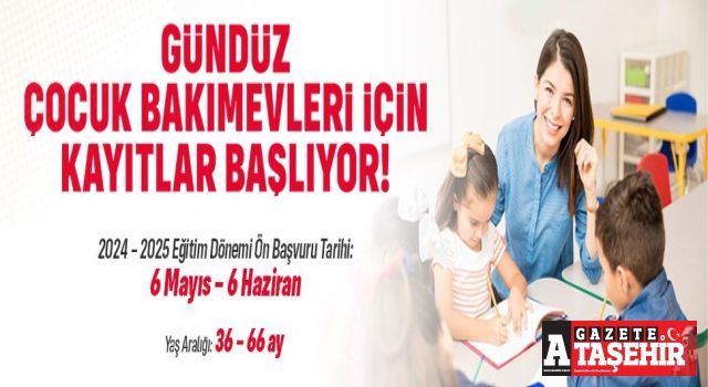 Belediyenin Gündüz Çocuk Bakımevleri için kayıtlar başlıyor