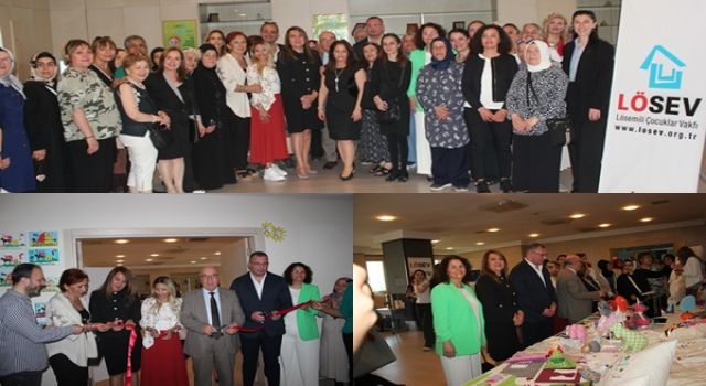 LÖSEV Anne Uğraş Atölyesi Sergisi Ataşehir'de açıldı