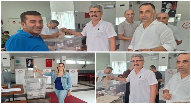 Mustafa Kemal delege seçimleri için sandık başına gitti