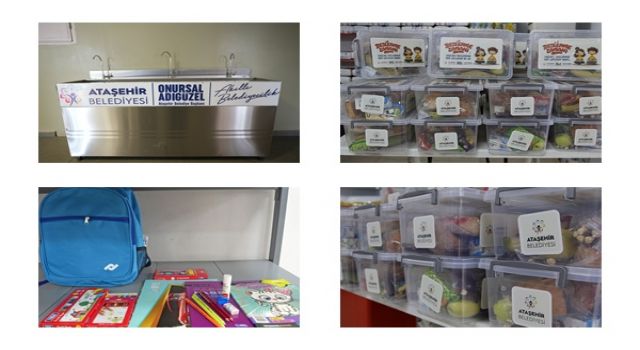 Ataşehir Belediyesi’nden öğrencilere gıda ve kırtasiye desteği