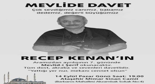 Mevlid-i Şerif’e tüm dostlar davetlidir