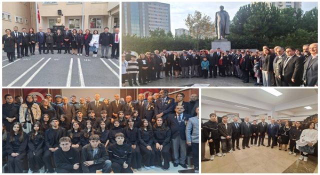 Atatürk, ölümünün 87’inci yıldönümünde Ataşehir’de törenlerle anıldı