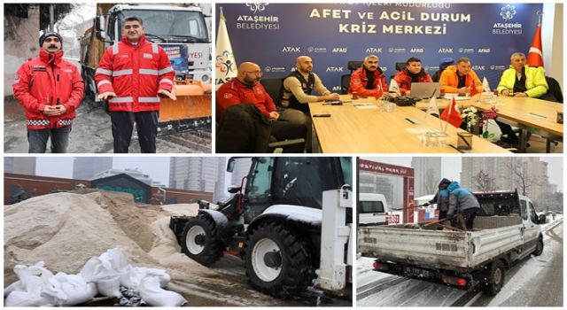 Ataşehir’de Beyaz Tim ekipleri görev başında