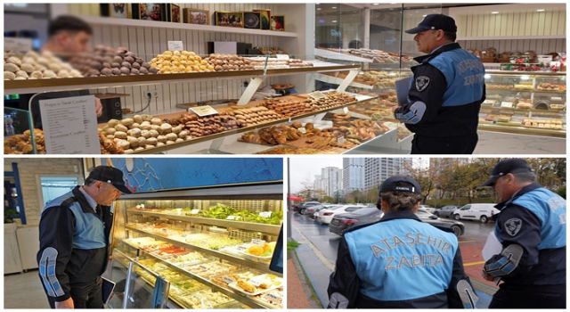 Belediye Zabıtası kamera sistemi ile ilgili bilgilendirme yapıyor