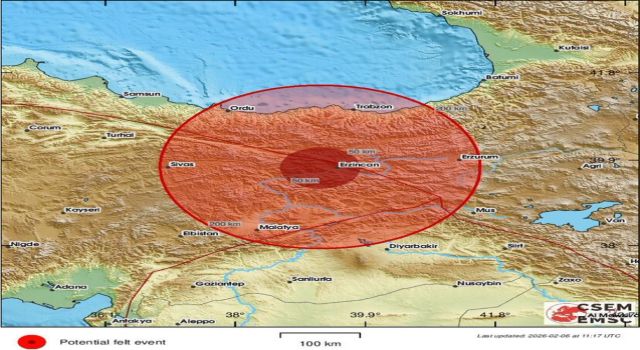 Erzincan'da korkutan deprem