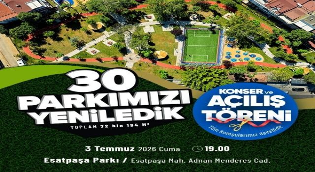ATAŞEHİR BELEDİYESİ 2 YILDA 30 PARKI YENİLEDİ