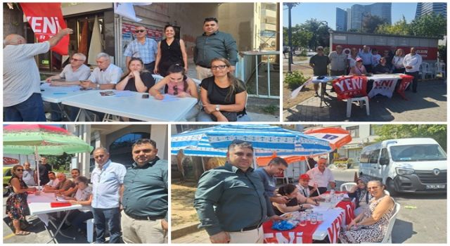 Yeni Parti Ataşehir’de sahaya indi: 17 mahallede üye çalışması