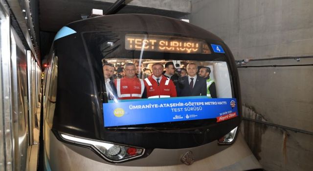 ÜMRANİYE-ATAŞEHİR-GÖZTEPE METROSUNDA TEST SÜRÜŞÜ BAŞLADI: AÇILIŞ 19 ARALIK’TA