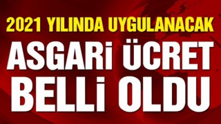 İşte 2021 yılı asgari ücret rakamı