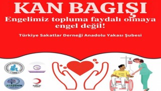 Türkiye  Sakatlar Derneği Ataşehir Şubesi, kan bağışı kampanyası düzenliyor