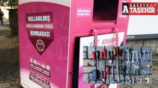 Ataşehir'de giysi kumbarasından hırsızlık yaptılar