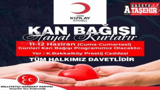 MHP Ataşehir İlçe Başkanlığı kan bağışı kampanyası düzenliyor