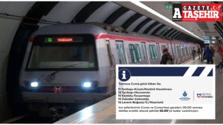 İstanbul'da metro sefer saatlerine yeni düzenleme