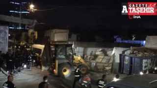 Ataşehir'de kağıt toplayıcılarına operasyon