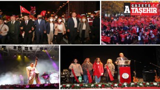 Ataşehir'de onbinler, Cumhuriyet Bayramını 'Cumhuriyet Hepimizin' diyerek kutladı