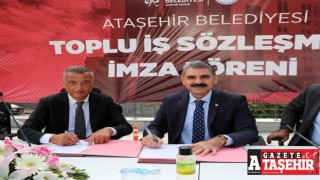 Ataşehir Belediye emekçileri yüzde 110 luk zammı halaylarla kutladı