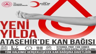 Kızılay Ataşehir yılın ilk kan bağışı kampanyasını başlatıyor