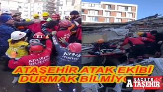 Ataşehir ATAK Ekibi deprem bölgesinde durmak bilmiyor!