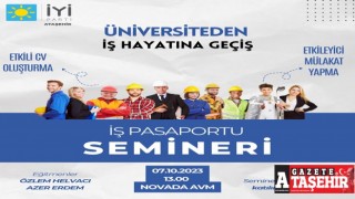 İYİ Parti Ataşehir’den genç işsizlere "İş Pasaportu Semineri"