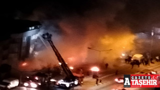 Ataşehir Dudullu Caddesi'nde korkutan yangın