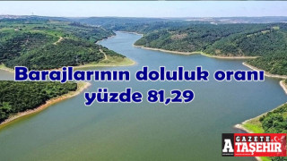 İstanbul barajlarının doluluk oranı yüzde 81,29 oldu