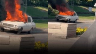 Komisyon öncesi TBMM önünde 'Beyaz Toros' yakıldı