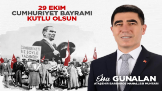 BARBAROS MAHALLESİ MUHTARI İSA GÜNALAN, 29 EKİM CUMHURİYET BAYRAMIMIZ KUTLU OLSUN