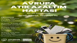 Ataşehir, Avrupa Atık Azaltım Haftası’nda bir dizi farkındalık etkinliği düzenliyor