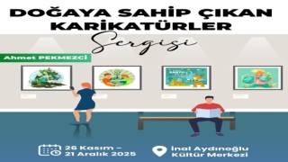 Ataşehir Belediyesi’nden “Doğaya Sahip Çıkan Karikatürler” sergisi