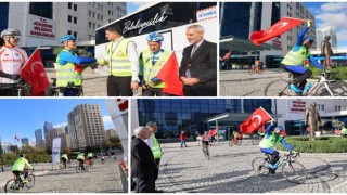 Bisikletçilerin Anıtkabir yolculuğu başladı